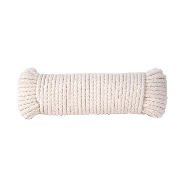 Koch Industries Koch Industries 7/32 in. D X 100 ft. L White Diamond Braided Cotton Clothesline Rope 5620725 - main